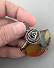 wisiory Olleandra - opal w oksydowanym srebrze, wire-wrapping 3