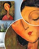 obrazy Obraz do salonu kobieta portret ekspresjonizm zielono-czerwony 2