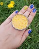 pierścionki - różne S A L E : koronkowy PIERŚCIEŃ gigant TURKUSOWY - unikat 7