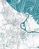 plakaty TRÓJMIASTO Gdańsk Gdynia Sopot / plakat mapa 1