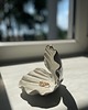 pojemniki na biżuterię Ceramiczna Muszla Muszelka Skarbiec z Perłą na Biżuterię Perłowa Biel 1