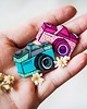 przypinki Przypinka aparacik turkusowo miętowy 1