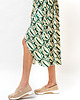 spódnice midi Spódnica "OLIMPIA" zielone liście 2