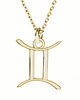 srebrne naszyjniki Znak zodiaku BLIŹNIĘTA -naszyjnik srebro, złoto,róż 2