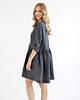 sukienki mini damskie Lniana Sukienka DAISY CHARCOAL 3