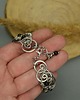 bransoletki wire wrapping Bransoleta szeroka czarny onyks wire wrapping stal chirurgiczna 6