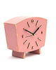 zegary Zegar biurkowy drewniany- cichy mechanizm - Pink 1