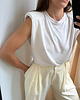 bluza bez kaptura damska Top Noble ecru len 4
