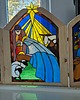 dekoracje świąteczne Szopka Witrażowa Świąteczna 1