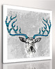 inne OBRAZ NA PŁÓTNIE - JELEŃ DEER- 80x80cm 3