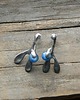 kolczyki wire wrapping Kianit   - sztyfty 1