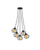 lampy wiszące Nowoczesna lampa wisząca 5-płomienna pająk DIORO LOFT L5 4