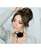 chokery Czarny   choker z jedwabiu 1