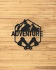 Ozdoby na ścianę Adventure znak - artystyczna dekoracja ścienna dla miłośników lasu 5