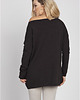 swetry damskie  Dzianinowa bluza, SWE169 czarny MKM 1