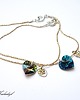 bransoletki wire wrapping Nitka heart BB- bransoletka 7
