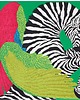 szale damskie SZAL SZALIK jedwab Apaszka jedwabna ZEBRA ZIELONA 1