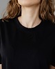 t-shirt damskie Klasyczny T-shirt bluzka Ludmiła czarna 1