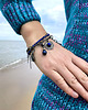 bransoletki z kamieni naturalnych Oksydowana bransoletka z lapis lazuli w stylu boho 5