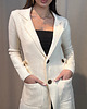 kardigany damskie Elegancki kardigan Ecru 4