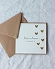 kartki scrapbooking Kartka ślubna ze złotymi sercami 4