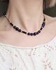chokery Naszyjnik- regulowana długość- z lapis lazuli 2