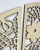 obrazy Drewniana Dekoracja Ścienna Koronka. Duży Komplet 3 Ażurowych Paneli. 1