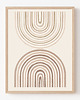 plakaty Plakat modern, beżowa tęcza, modern, boho plakat 3