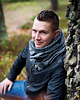 tuby i kominy Szal, Komin UNISEX - Ciemnoszary dresowy 3