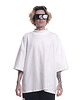 t-shirt damskie Tshirt oversized z półgolfem biały 2