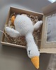 przytulanki dla niemowląt i dzieci Przytulanki gąski - białe maskotki - gęś GOOSE FAMILY 4