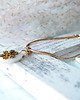 bransoletki złote POZŁACANA BRANSOLETKA Z ZAWIESZKĄ golden snowflake on pearl 2