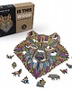 puzzle dla dzieci DREWNIANE PUZZLE ZE SKLEJKI DLA DOROSŁYCH WILK 200 2