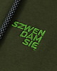 bluza z kapturem damska Bluza damska z kapturem rozpinana ZAMGLONY LAS khaki - 3