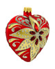 ozdoby choinkowe Bombka choinkowa: Serce z czerwonymi kryształami: czerwone 2