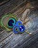 biżuteria różna Peacock Eye- wsuwka soutache 1