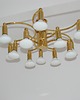 lampy wiszące Mosiężny żyrandol Helestra vintage 9