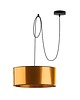 lampy wiszące Złota lampa wisząca z abażurem w stylu glamour WAIKIKI W1 MIRROR 5