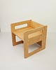 meble do pokoju dziecka Montessori Drewniane krzesełko dla dziecka rosnące olejowane Cube Chair 1