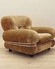 fotele Fotel welurowy, włoski design, lata 70, produkcja: Włochy 3
