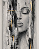 obrazy Duży obraz  olejny do salonu, na antresolę Kobieta XXL 100x180 cm 2