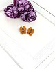 kolczyki soutache Kolczyki z hematytem pomarańczowe 3