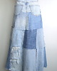 spódnice maxi Patchworkowa spódnica jeans r.38 4