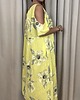 sukienki maxi damskie Lniana sukienka Giallo 5