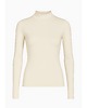 topy damskie Bluzka golf ecru YY500101 3