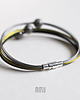 bransoletki - inne Black Gold Silver Slim 1
