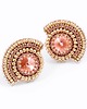 kolczyki swarovski Kolczyki Swarovski Wachlarze padparadscha 1