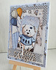 kartki scrapbooking Kartka Vintage Baby Boy na roczek, prezent 3