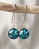kolczyki szklane Turquoise Herbs  kolczyki długie dla nastolatki 5