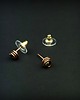 kolczyki wire wrapping Kolczyki sztyfty z zielonym turmalinem 5
